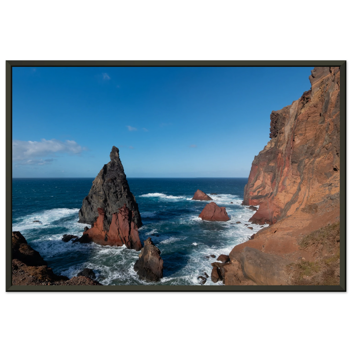 Dramatic volcanic cliffs and ocean seascape at Ponta de São Lourenço in Madeira - Fine art photography print by Paulo Côrte-Real